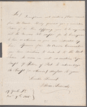 William Ledwich to L. Morton, autograph letter signed