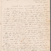 J. G. Raymond to Jane Porter, autograph letter signed