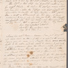J. G. Raymond to Jane Porter, autograph letter signed