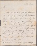 William Ledwich to L. Morton, autograph letter signed