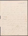 William Ledwich to L. Morton, autograph letter signed