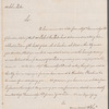 Elliston & John Perot to John Parker, autograph letter signed
