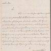 Elliston & John Perot to John Parker, autograph letter signed