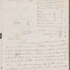 Christopher Chrishop to Miss Porter, autograph letter signed