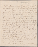John Aikin to Miss Porter, autograph letter third person