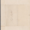 John Aikin to Miss Porter, autograph letter third person