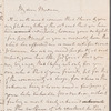 William Waldegrave, Lord Radstock to Jane Porter, autograph letter signed
