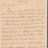 Sir Frederick Morton Eden to Miss Porter, autograph letter signed