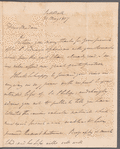 Sir Frederick Morton Eden to Miss Porter, autograph letter signed