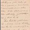 Sir Frederick Morton Eden to Miss Porter, autograph letter signed