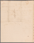 Sir Frederick Morton Eden to Miss Porter, autograph letter signed
