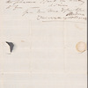 Unidentified sender to Jane Porter, autograph letter signed