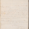 Christopher Chrishop to Miss Porter, autograph letter signed
