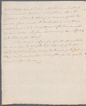 Christopher Chrishop to Miss Porter, autograph letter signed