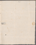 Christopher Chrishop to Miss Porter, autograph letter signed