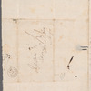 Christopher Chrishop to Miss Porter, autograph letter signed