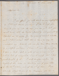 Constance Smith to "My dear Sir," autograph letter signed
