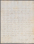 Constance Smith to "My dear Sir," autograph letter signed