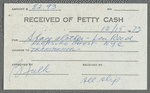 Petty cash receipts for 1973 tour