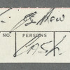 Petty cash receipts for 1973 tour
