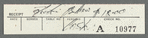 Petty cash receipts for 1973 tour
