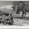Homesteader in the land development area. Pennington County, South Dakota