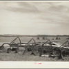 Gang plow of type that broke up forest land for farming. Pine Ridge project, Nebraska