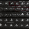 Contact sheet for the stage production Where the Mississippi meets the Amazon, depicting The Satin Sisters (Jessica Hagedorn, Thulani Davis and Ntozake Shange) and the musical group Teddy and His Sizzling Romancers (David Murray, Anthony Davis, Paul Maddox and Michael Gregory Jackson)