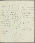 Owen Rees to Miss Porter, autograph letter signed