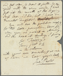 Jane Porter to John Taylor, autograph letter signed