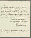 Edmund Lenthal Swifte to Jane Porter, autograph letter signed