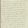 Charles James to Mrs. Porter, autograph letter signed