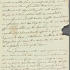 Charles James to Mrs. Porter, autograph letter signed