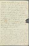 Charles James to Mrs. Porter, autograph letter signed