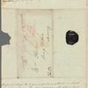 Charles James to Mrs. Porter, autograph letter signed