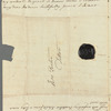 Charles James to Mrs. Porter, autograph letter signed