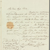 Henry Erskine Johnston to Jane Porter, autograph letter signed