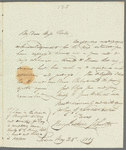 Henry Erskine Johnston to Jane Porter, autograph letter signed