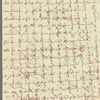 Charles James to Mrs. Porter, autograph letter signed