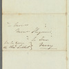 Sir Roderick Impey Murchison to Monsieur Hugonier, autograph letter signed