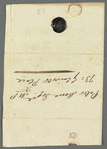 Jane Porter to Peter Moore, autograph letter