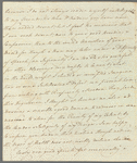 Charles James to Mrs. Porter, autograph letter signed