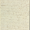 Charles James to Mrs. Porter, autograph letter signed