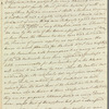 Charles James to Mrs. Porter, autograph letter signed