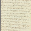 Charles James to Mrs. Porter, autograph letter signed