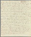 Charles James to Mrs. Porter, autograph letter signed