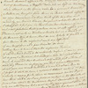 Charles James to Mrs. Porter, autograph letter signed