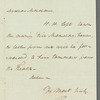 Cosmo Orme to Jane Porter, autograph letter signed