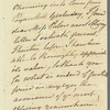 Catherine Maria Bury, Lady Charleville to Miss Porter, autograph letter signed