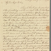 Saith Satoore to Miss Porter, autograph letter signed